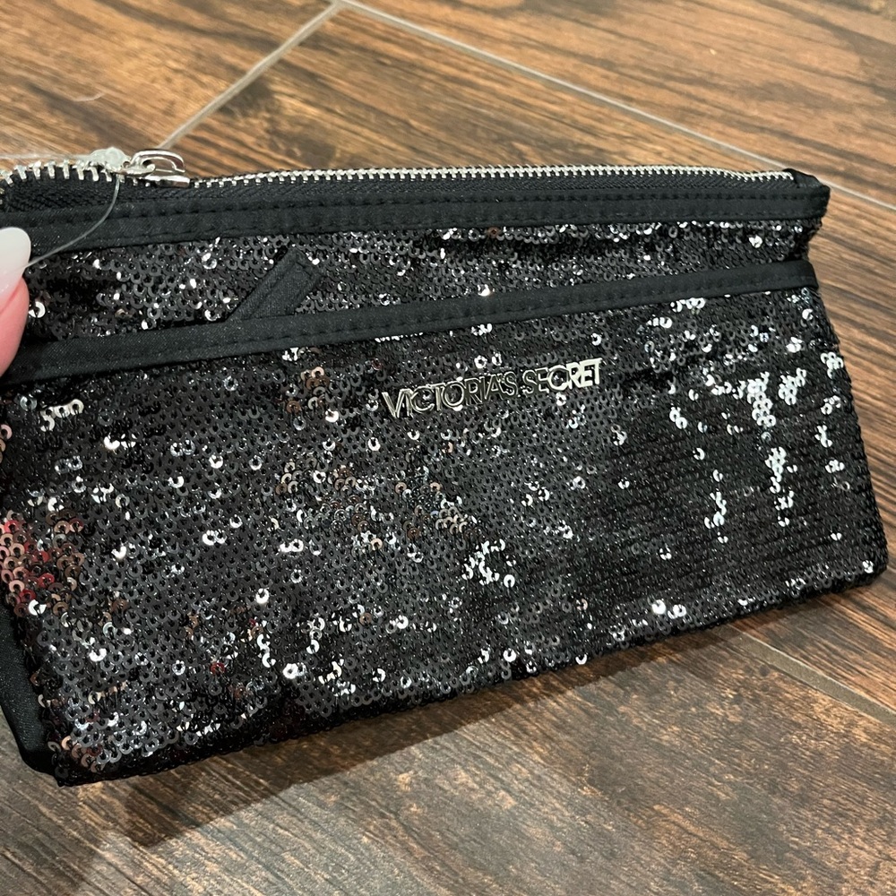 Victoria's Secret Sparkling Black Wristlet